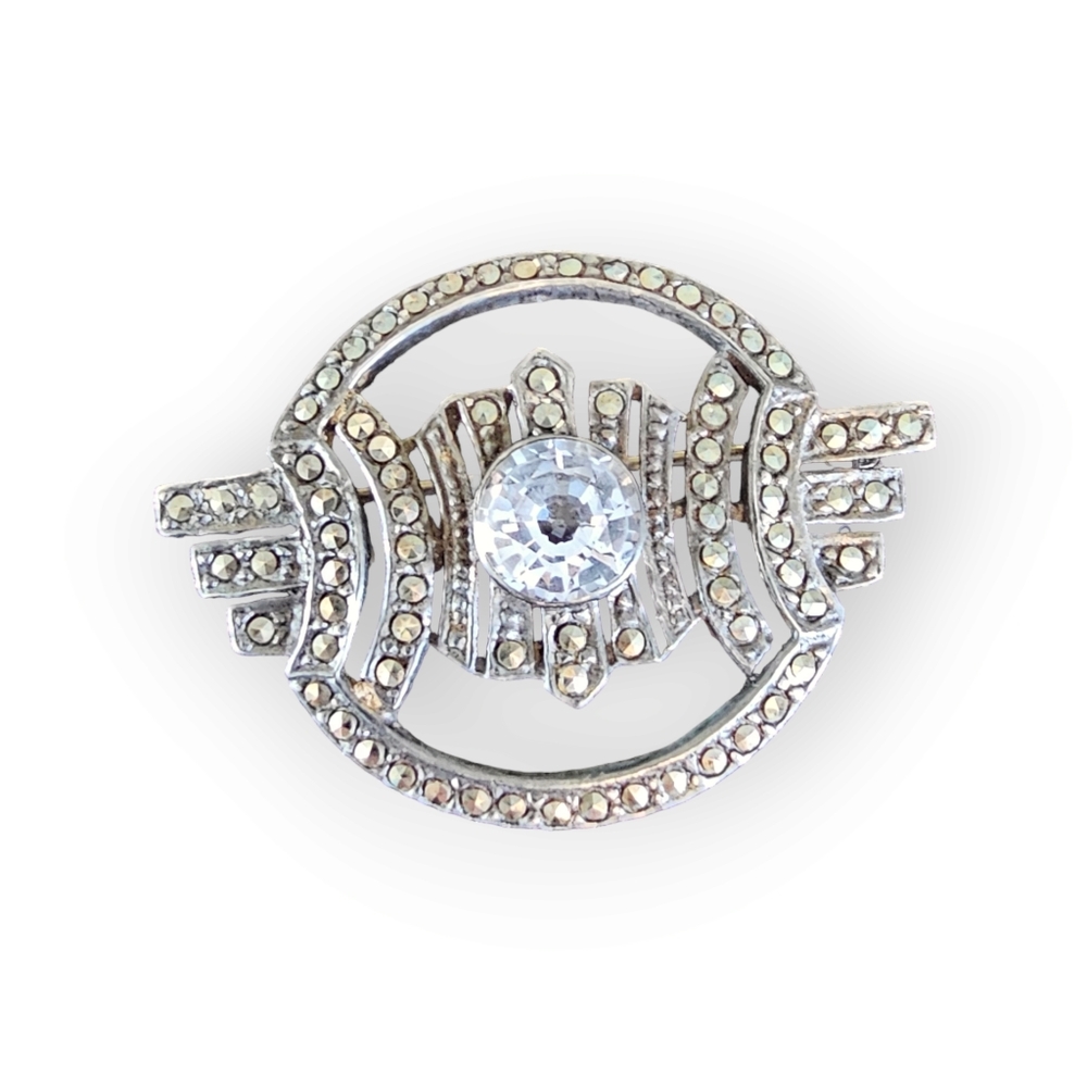 Vintage sterling silver brooch‎